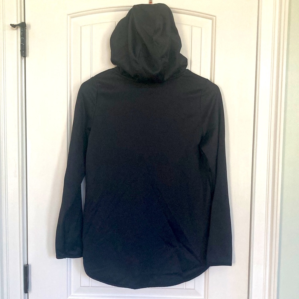Under Armour Girls Fleece Glitter Logo Hoodie Sz Youth Large Preloved Condition! - Picture 5 of 5